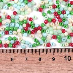 不透明なアクリルビーズ  ラウンド  ミックスカラー  3mm  穴：1mm&nbsp;X1-OACR-H118-07A-08