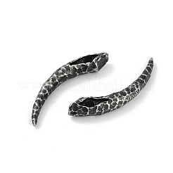 316サージカルステンレスペンダント  コーンチャーム  アンティークシルバー  29x5mm  穴：2.4mm&nbsp;STAS-G349-18AS