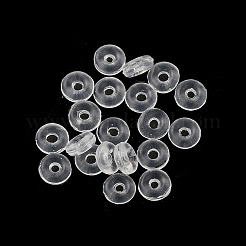 シリコンガスケット  リング  透明  2.9x1mm  穴：0.7mm  100個/セット&nbsp;KK-K381-05C