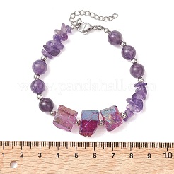 4Pcs Natural & Synthetic Mixed Gemstone Beaded Bracelets for Women&nbsp;BJEW-TA00713