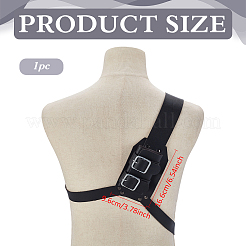 PUレザー調節可能な剣鞘  鉄パーツ  レトロな中世の衣装アクセサリー  ブラック  1170x445x25mm&nbsp;AJEW-WH0314-854