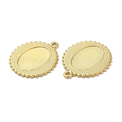 Ion Plating(IP) 304 Stainless Steel Pendant Cabochon Settings&nbsp;STAS-L020-026G