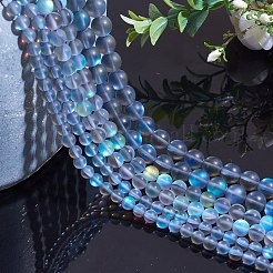 Synthetic Moonstone Beads Strands&nbsp;G-SZ0001-81D