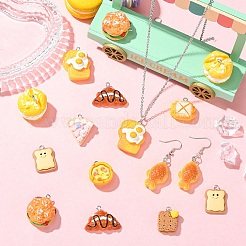 20Pcs 10 Styles Resin Pendants&nbsp;RESI-YW00011-39