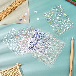 5Pcs 5 Styles PVC Nail Art Stickers Decals&nbsp;MRMJ-FH0001-51