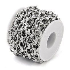変色しない304ステンレススチールチェーン  溶接されていない  ステンレス鋼色  リンク：15x11x2.5mm&nbsp;CHS-A013-01P
