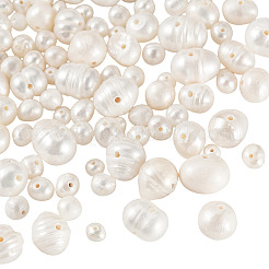 100個 5スタイル 天然養殖淡水パールビーズ  ポテト  乳白色  2~7mm  穴：0.5~0.7mm  20個/スタイル&nbsp;PEAR-TA0001-56