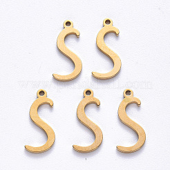 PVD Vacuum Plating 201 Stainless Steel Charms&nbsp;STAS-R105-S-G