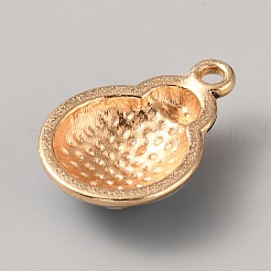 合金エナメルペンダントラインストーンセッティング  ライトゴールド  てんとう虫のチャーム  ライトスカイブルー  21x14x5mm  穴：1.6mm  0.9mmのラインストーンに適する&nbsp;LS-ENAM-WH0050-08G-02