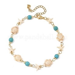 Ocean Starfish Turtle Anklets&nbsp;AJEW-AN00847-02