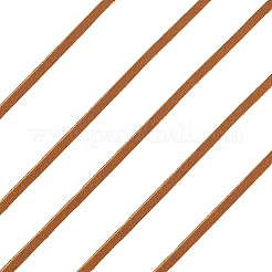 5mの平らな牛革コード  DIYクラフト用  フラット  ダークチソウ  3x2mm  約5.47ヤード（5m）/セット&nbsp;WL-GF0001-27A-01