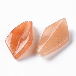 天然＆合成混合原石のペンダント  菱形  染めと未染色の混合  21x11x4mm  穴：0.8mm&nbsp;G-F697-B