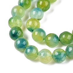 Dyed Natural White Jade Beads Strands&nbsp;G-T138-6mm-210-26
