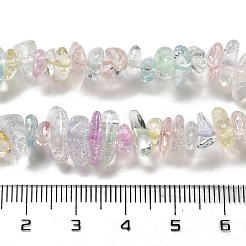 Transparent Crackle Glass Beads Strands&nbsp;GLAA-U004-01B