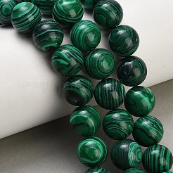 染色された合成マラカイトビーズ連売り  スムーズなラウンド  ミックスカラー  12mm  穴：1.4mm  約31個/連  14.06インチ（35.7cm）&nbsp;GG-CBA6382-A03-12mm