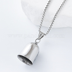 Viking Dog Guardian Bell 304 Stainless Steel Pendant Box Chain Necklaces for Men Women&nbsp;HU1943