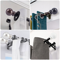 2Pcs ABS Plastic Curtain Rod Head&nbsp;FIND-GF0001-59B