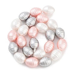 Electroplated Shell Pearl Beads Strands&nbsp;BSHE-H110-01-05