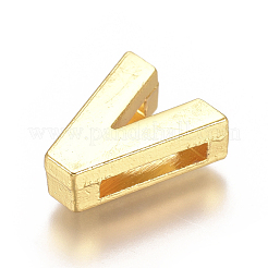 合金スライドチャーム  V字  12.5x10.5x4mm  穴：1.5x8mm&nbsp;PALLOY-WH0069-02V-G