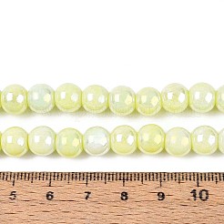 Electroplate Opaque Glass Beads Strands&nbsp;EGLA-T026-8mm-05D