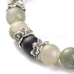 Round Mixed Gemstone Beads Energy Stretch Bracelet for Girl Women&nbsp;BJEW-JB06965