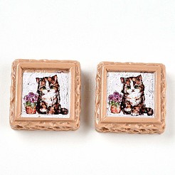 Opaque Resin Decoden Cabochons&nbsp;RESI-N039-130