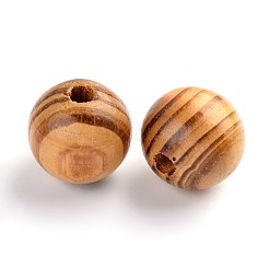 Round Natural Wood Beads&nbsp;WOOD-Q009-16mm-LF
