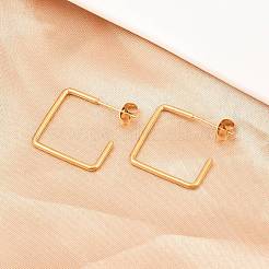 304 Stainless Steel Stud Earrings&nbsp;EJEW-D339-01G