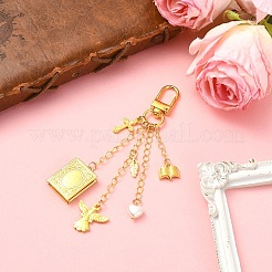 Brass Locket Pendant Decorations&nbsp;HJEW-YW00531