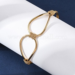 304 Stainless Steel Cuff Bangles for Women&nbsp;BJEW-S162-02G