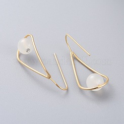 Natural Gemstone Dangle Earrings&nbsp;EJEW-JE03595