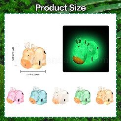 30Pcs 5 Colors Luminous Resin Home Display Decorations&nbsp;RESI-SZ0003-23