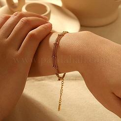 Stainless Steel Multi-Layered Satellite Chain Bracelets for Women&nbsp;KV6681
