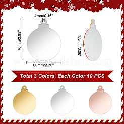 Mirror Acrylic Big Pendants&nbsp;OACR-GA0001-18