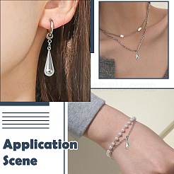 8Pcs 4 Styles 304 Stainless Steel Pendants&nbsp;STAS-CJ0002-84