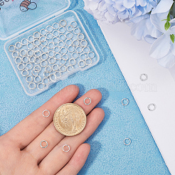 120Pcs Brass Split Rings&nbsp;KK-BBC0023-11B