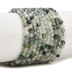 Natural Moss Agate Beads Strands&nbsp;G-J002-03H-A