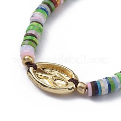 Nylon Thread Braided Beads Bracelets&nbsp;BJEW-JB04553-01