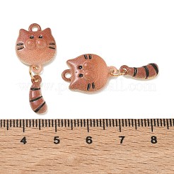 Spray Painted Alloy Enamel Pendants&nbsp;ENAM-K076-38G-01