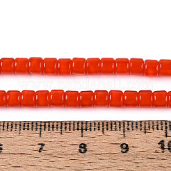 Opaque Solid Color Glass Beads Strands&nbsp;LS-GLAA-N065-4x4mm-C04
