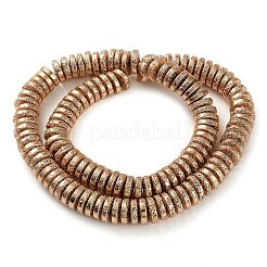 Electroplated Natural Lava Rock Beads Strands&nbsp;G-I360-A05-02
