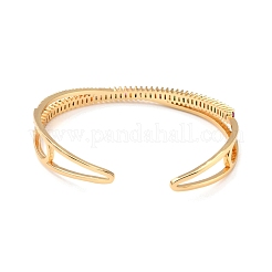 Colorful Cubic Zirconia Criss Cross Cuff Bangle&nbsp;BJEW-I298-12G