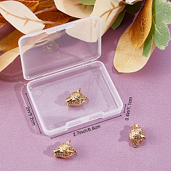 5Pcs Rack Plating Brass Micro Pave Cubic Zirconia Pendants&nbsp;ZIRC-BBC0001-35
