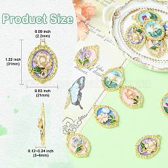 14Pcs 7 Styles Alloy Enamel Pendants&nbsp;ENAM-CJ0007-11