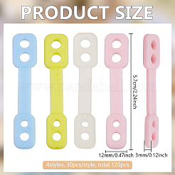 120Pcs 4 Colors Silicone Windproof Buckles&nbsp;DIY-FG0008-68