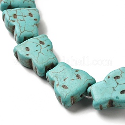 Synthetic Turquoise Dyed Beads Strands&nbsp;G-E594-02