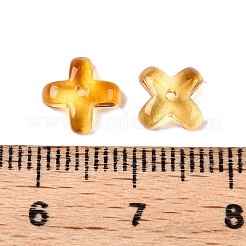 Transparent Spray Painted Glass Beads&nbsp;GLAA-R211-06-C07