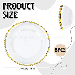プラスチックの丸皿  透明  330.2mm&nbsp;AJEW-WH0410-411