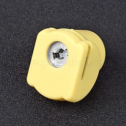スクラップブッキングとペーパークラフト用のランダムな単色またはランダムな混合色のミニプラスチッククラフトペーパーパンチセット  ペーパーシェイパー  キャンディ  33x26x32mm&nbsp;LS-AJEW-L051-04