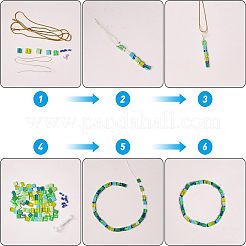 240Pcs 8 Style 2-Hole Glass Seed Beads&nbsp;SEED-NB0001-23